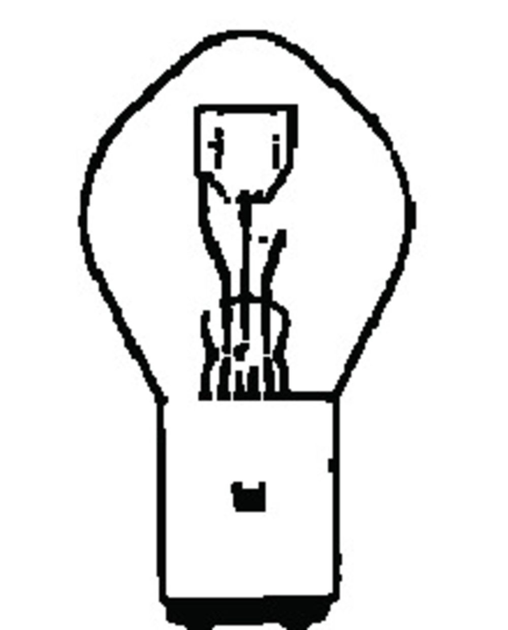 Ampoule de phare BA20D 6V 35/35W - pièce équipement