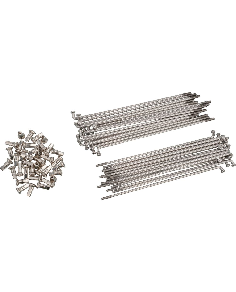 Kit De 36 Rayons De Vélo Universels 12G 157mm + Tétons - Acier Au Carbone Noir, Pour Reconstruction De Roue