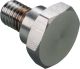 Vis de fixation de sangle de selle, inox chromé, pièce