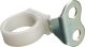 Guide, Bowden cable or brake line, mounting on lower yoke (2-hole mounting for M8 bolts, 19 mm hole spacing center-to-center)