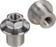 Kit de douilles aluminium filetées, M8, 15x15mm, 6 pans ext. 13mm (pour montage garde-boue ar., remplace 10073)