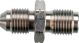 Brake Line Adapter, M10x1.00 convex to M10x1.00 concave, stainless steel, bright finish, spanner size 14mm