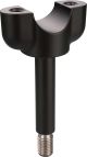 Handlebar Riser HeavyDuty, CNC milled from high-strength tempered steel, black powder coated, 1 piece, OEM reference # 1E6-23442-00