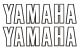 Fuel Tank Decal / Logo / Lettering for TT500, white/black, 1 pair, see item 91068 for complete fuel tank decal, 145x38mm