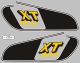 Tank Decal Design Model 1979,  yellow/black, complete left/right, can be painted over, incl. oil service sticker