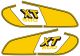 Tank Decal Design Model 1979,  'Competition Yellow', complete left/right, can be painted over