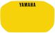 Autocollant pour plaque phare, jaune avec inscription YAMAHA en noir, pour plaque-phares 29112RP, 29467RP, 29468RP