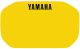 Autocollant pour plaque phare, jaune avec inscription YAMAHA en noir, pour plaque-phares 29112RP, 29467RP, 29468RP