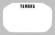 Decal Head Light Fairing, white with black YAMAHA logo (HD quality with protective laminate), suitable for items 29112RP/29467RP/29468RP