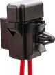 Mini Flat Fuse Holder, 10A, incl. spare fuse, expansion rivet mounting for 6mm hole