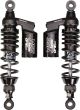 YSS Rear Twin Shocks 'Bronco', 320mm incl. piggy back reservoir, 1 Pair, Black Edition (Technical Component Report),