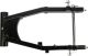 Bras oscillant acier K&J à section rectangulaire, thermolaqué noir, avec roulements coniques, axe de roue. (roulette, voir art. 21114)