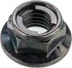 Rear Sprocket Mounting Nut, M8x1.25 with metal lockring and flange, low-profile design, 1 piece