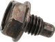 Bolt, Cylinder Head, for 500cc: Tachometer Drive, for 600cc: Decompression Mechanism, OEM # 90109-06418 (gasket see item 27781)