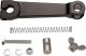 Brake Lever for Brake Anchor Plate (Rear Wheel), aluminium black anodized, with spring, bolt and nut