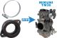 Pipe d'admission pour carbu TM36 et culasse d'origine NON retravaillée Flowbench, avec collier