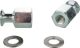 Luggage Retaining Cap Nut Set, M10x1.25 fine pitch thread, mounting on upper shock absorber attachment