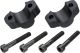 Handlebar Riser +20 mm, 28,6mm handlebar clamps / spacers, aluminium black (OEM)