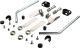 Kit fixation pour bulle VarioScreen (440-495mm de long), chromé