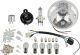 Powerdynamo Supplementary Kit H4 incl. Reflector and Connection Cable Loom, light bulbs, horn, flasher relay, small parts (without battery)