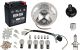 Powerdynamo Extension Kit H4, complete, incl. H4-reflector, adapter loom, SLS-battery, bulbs, horn, flasher relay and small parts
