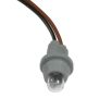 Douille de veilleuse (caoutchouc) pour orifice de 14-15mm, douille W2,1X9,5d, ampoule 12V/5W incluse