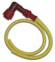 Cable d'allumage silicone haute performance, universel, 5K Ohm, 50cm de long