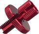 Molette de réglage de cable M8x1.25 avec contre-écrou pour frein ou embrayage, anodisé rouge, qualité OEM, pièce