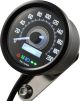 Daytona 'Velona 2' Speedometer 200km/h, dim. 60x45 mm, (km/h,km total+day, volt, clock, white backlight with 4 pilot lights), e-approved