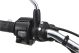 Daytona Handlebar Switch 'Slim Circle', black anodized, CNC-milled housing, 2 aluminium push buttons, width 12mm, suitable for 22mm and 1' handlebars