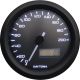 Compteur digital Daytona 'Velona', diam. 48mm, rétro-éclairage 3 couleurs au choix, fonctions: km/h, total et journalier, tension, heure. Max. 200km/h