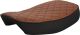 Selle confort KEDO, noir/marron, motif carreaux cousu main, sans sangle