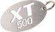 Porte clés avec logo XT500, inox