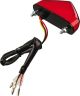 Mini Offroad Taillight, LED, red lens, with license plate light, dimensions approx. 84mm long, 39mm deep, 22mm high, e-approved