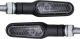 Daytona LED-Indicator D-Light, black metal housing dim. approx. LxWxH 70x20x16mm, tinted glass, e-approved, M8 thread, 1 pair (replaces 41144)