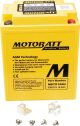 AGM Battery MOTOBATT 12V / 16.5Ah, maintenance-free filling, leak-proof due to AGM technology (glass fibre fleece), Type YB14L-A / YTX14AH / YB14A1