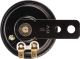 Horn 6V 100dB, diameter approx. 70mm, black, horn and bracket are rigidly riveted together and cannot be separated