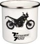 Nostalgic Mug ' T700 black' 300ml, enamel with metal rim (hand wash recommended)