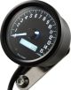 Daytona 'Velona 2' Tachometer 15000 rpm, dim. 60x45 mm, black, voltmeter function, red warning light, LED illumination + LC-display, 12V