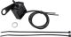 Switch Unit On/Off, max. 3A, aluminium housing black coated, to be mounted on the clutch perch / mirror bracket, 10mm bore