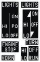 Jeu d'autocollants de commodos YAMAHA (universel)