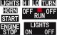 Handlebar Switch Labelling Set, suitable for left and right original switch housings, abrasion-resistant, covered with protective film