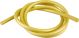 Silicone Ignition Cable, 1m, 7mm outer diameter, 1 mm² copper conductor, yellow (high-quality construction, sheathing much softer than PVC cable)