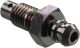 Brake Bleeding Screw M7x1.00, stainless steel black, total length 26.6mm, OEM reference no. 1UY-W0048-50