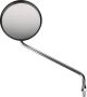 Mirror LH, black, diameter approx. 105mm, mirror arm approx. 145mm (OEM)