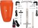Kit arrière complet avec garde-boue plastique TT 'El Toro Orange', feu arrière, supports clignotants et immatriculation (art. 50097 conseillé)