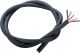 Cable, 1 metre, 5-way 1.5sq.mm each, (high-flexible black rubber shell with 10mm outer diameter)