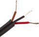 3-pin Cable, 1 meter, 0.22qmm each, colour coded, with oil- and UV-resistant PVC-jacket, black, outer diameter 4.2mm