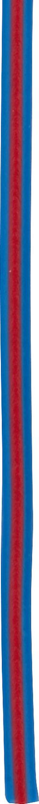 CÂBLE, 1 mètre 0.75qmm bleu-rouge (câble bleu avec ligne rouge)