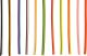 CÂBLE, 1 mètre 0.75qmm brun-blanc (câble marron avec ligne blanche)